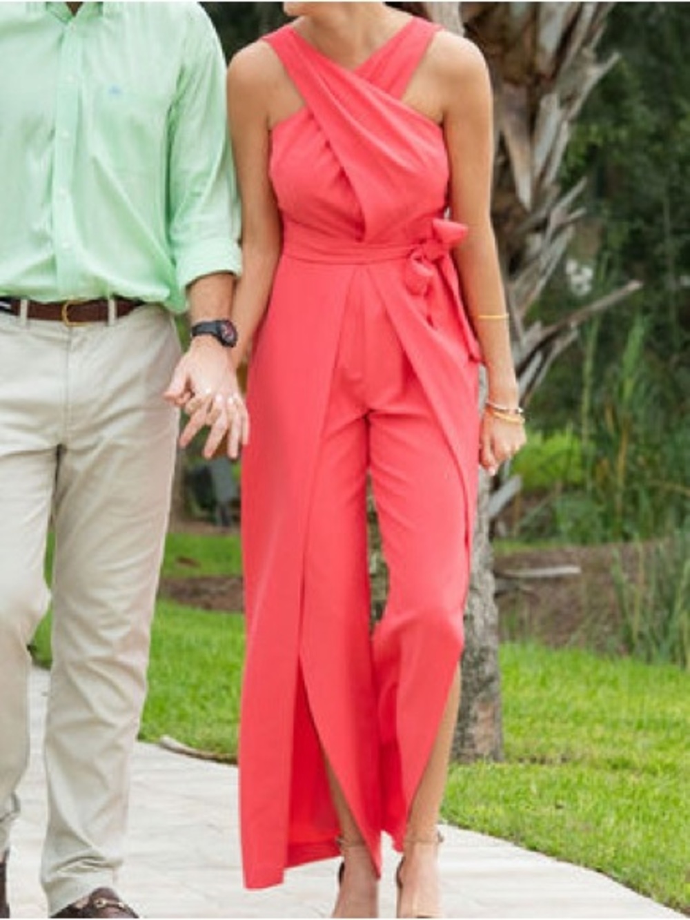 Alex Marie Coral Jumpsuit